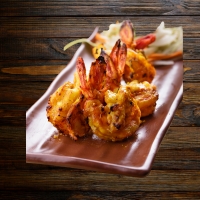 Gegrillte Crevetten in würziger Tandoori-Marinade – Spezialität bei India4U Bern